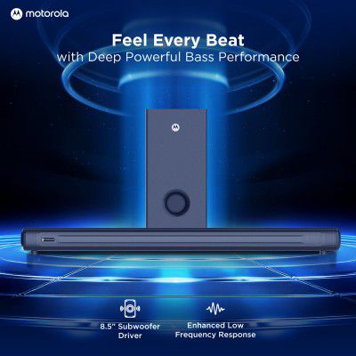 MOTOROLA AmphisoundX Vibe 220 W Bluetooth Soundbar (Black, 2.1 Channel)