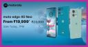 MOTOROLA Edge 40 Neo (12 GB RAM + 256 GB) @ ₹19,999 on Flipkart's Big Billion Days Sale...