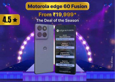 Big Billion Days Special : Motorola edge 60 Fusion to be Starts at ₹19999