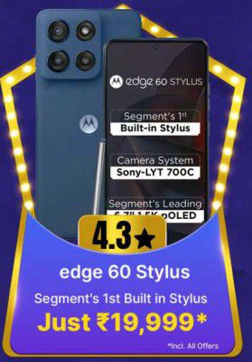 Big Billion Days Special : Motorola edge 60 stylus to be priced at Just ₹19999