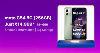 Motorola G54 5G @ ₹14,999 on Flipkart's Big Billion Days Sale