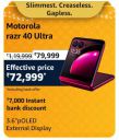 Motorola razr 40 Ultra @ ₹72,999/- During Big Billion Days Sale...