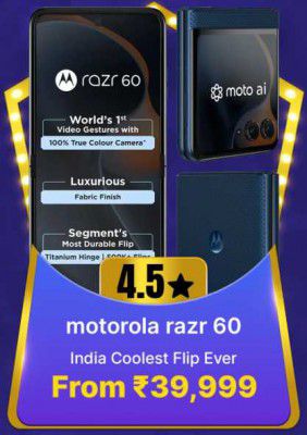 Big Billion Days Special : Motorola razr 60 to be priced at Just ₹39999