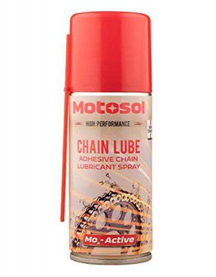 Motosol Adhesive Chain Lubricant Spray for All Bikes - 150 ml