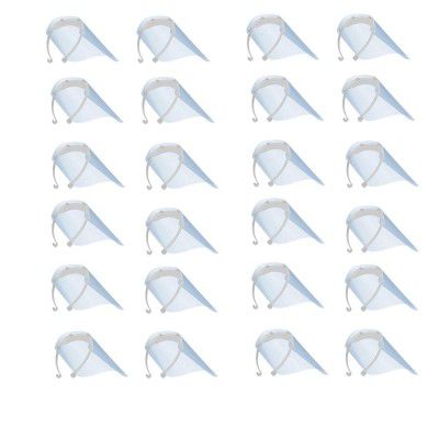 Mototrance Anti-Splash Reusable Face Shield Protective Facial Cover (1 Frame + 3 Reusable Shields) - Set of 24