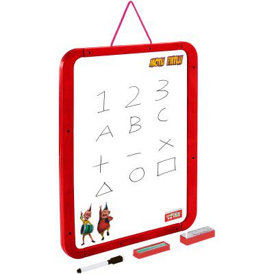 Motu Patlu 2 in 1 Wooden Hanging Board for Kids