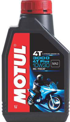 Motul 3000 4T Plus 10W30 Engine Oil for Bikes (1 L)