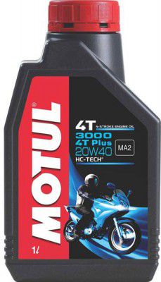 MOTUL 3000 4T Plus 20W40 HC Tech Engine Oil for Bikes Conventional Engine Oil (1 L)