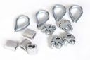Mount Hood Gym Wire U Lock/Wire Thimble (Eye) Lock/Wire Ferul Lock Combo Pack...
