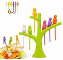 MOUNTHILLS Bird shape Plastic Fruit Fork (Pack of 1)...
