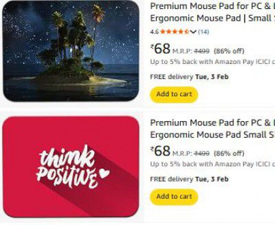 Mouse Pads | Starting At ₹69/-