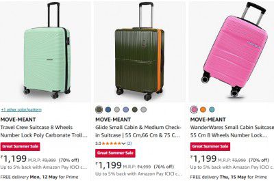 MOVE-MEANT Trolley Bag Starts at Rs 1199