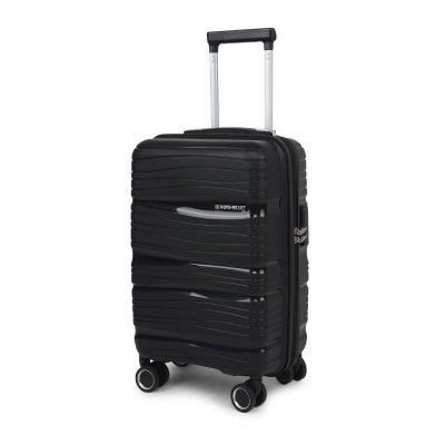 MOVE-MEANT WanderWares Small Cabin Suitcase Degree 8 Wheels Number Lock Polypropylene Trolley Bag | Luggage for Travel