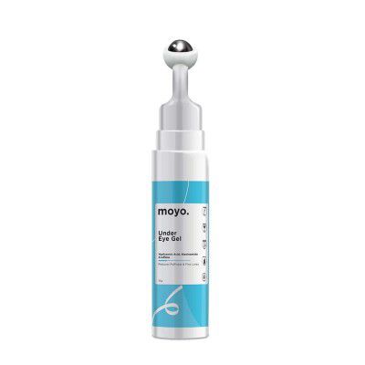 MOYO Under Eye Gel (15g) | Roller Cream Eye Gel | Natural Dark Circle Remover for Women & Men | Under Eye Cream for Dark Circles and Wrinkles for Men & Women | Paraben Free Eye Gel Roller with Cooling