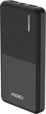 Mozu 10000 mAh 12 W Compact Pocket Size Power Bank  (Black, Lithium Polymer, Fast Charging for Mobile)