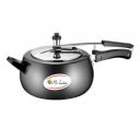 Mr India Black Diamond Hard Anodised Pressure Cooker, Stainless Steel Lid, Induction Compatible Base (2 Liters)...