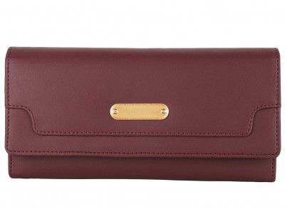 MR. RAAQ CREATION Wine Faux Leather Womens Wallet