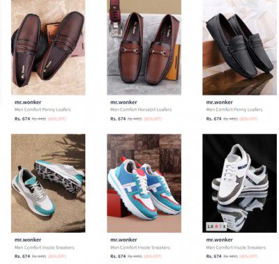 Mr.Wonker Casual Shoes Upto 85% Off