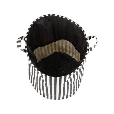 MS Bags Multipurpose Laundry Bag/Basket for Dirty Clothes (50 LTR) Color(Black & White )