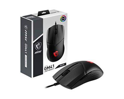 MSI Clutch GM41 Lightweight Gaming Mouse - 16000 DPI Optical Sensor