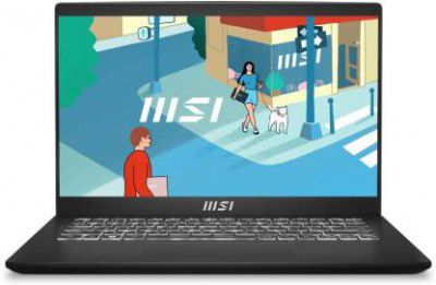 MSI Core i5 13th Gen - (8 GB/512 GB SSD/Windows 11 Home) Modern 14 C13M-437IN Thin and Light Laptop  (14 Inch, Classic Black, 1.4 Kg)