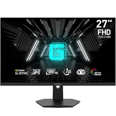 MSI G274F 27" FHD Gaming Monitor - 1920 x 1080 Rapid IPS Panel, 180 Hz / 1ms, 134% sRGB Colour Gamut/G-sync Compatible - DP 1.2a, HDMI2.0