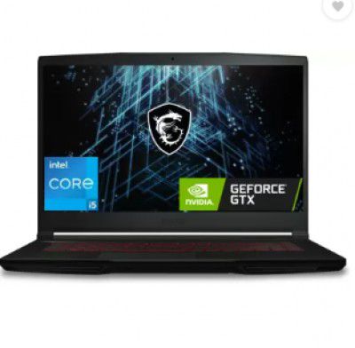 MSI GF63 Intel Core i5 11th Gen 11260H - (8 GB/512 GB SSD/Windows 11 Home/4 GB Graphics/NVIDIA GeForce GTX 1650/144 Hz) GF63 Thin 11SC-1477IN Gaming Laptop  (15.6 Inch, Black, 1.86 Kg)