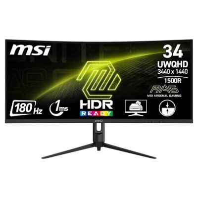 MSI MAG 342CQR E2 34 Inch 2K UWQHD Curved Gaming Monitor 