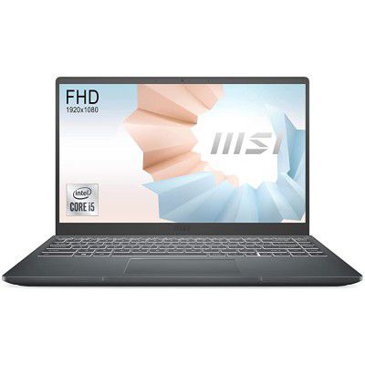 MSI Modern 14 B10MW-639IN Intel i5-10210U Laptop (8GB RAM + 512GB NVMe SSD)