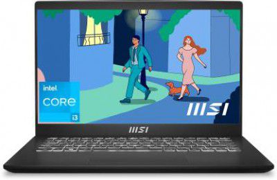 MSI Modern 14 Intel Core i3 12th Gen 1215U - (8 GB/512 GB SSD) Modern 14 C12MO Business Laptop  (14 inch, Classic Black)