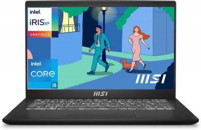 MSI Modern 14 Intel Core i5 12th Gen 1235U - (16 GB/512 GB SSD) Modern 14 C12MO-1212IN Business Laptop  (14 inch, Classic Black)