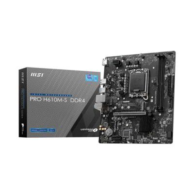 MSI PRO H610M-S DDR4 Motherboard, Micro-ATX - LGA 1700