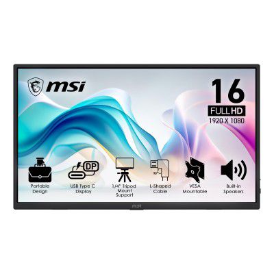 MSI PRO MP165 E6 16" Portable Monitor