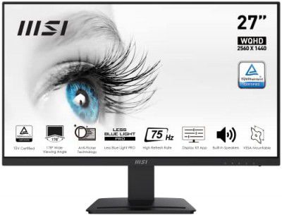 MSI PRO MP273QV 27" WQHD 2560 x 1440 Flat IPS Panel Professional Business Monitor