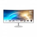MSI PRO MP341CQW 34" FHD Monitor - 3440 x 1440 Professional Curved LED Monitor ...