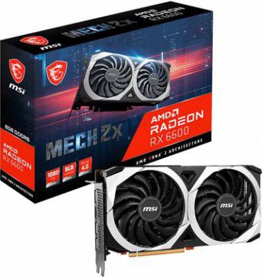 MSI Radeon RX 6600 MECH 2X 8G GDDR6 8 GB AMD Radeon Chipset 128 bit 2491 MHz Graphics Card
