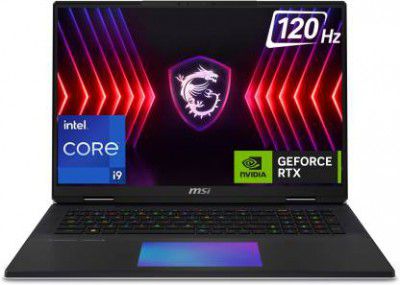 MSI Titan 18HX Intel Core i9 14th Gen 14900HX Titan 18 HX A14VHG-207IN Gaming Laptop (64 GB RAM + 2 TB SSD + 12 GB Graphics + NVIDIA GeForce RTX 4080)