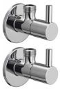 MTR Chrome Plated Angle Cock (Standard Size, Silver) (1)...