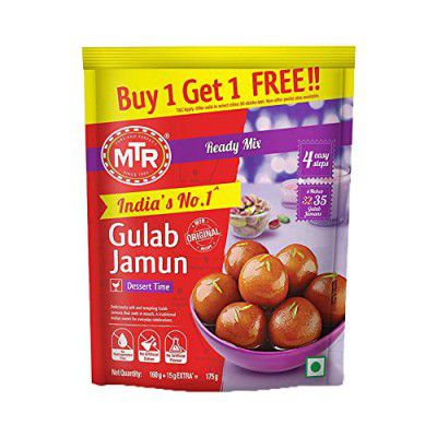 MTR Gulab Jamun Mix, 160g / 175g (Buy 1 & Get 1 Free)