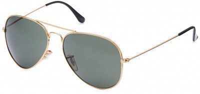 MTV Unisex Green Lens Full Rim Aviator Metal UV 400 sunglasses-MTV-123-C9 - Pack of 1