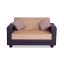 Muebles Casa Berline Two Seater Sofa (Beige and Brown)...