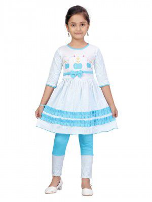 muhuratam Girls Blue Color Top Pant(DR-HB-158-BLUE-24)
