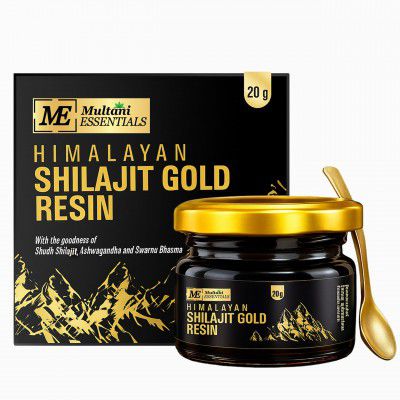 Multani Essentials Himalayan Shilajit Gold Resin 20g with Ashwagandha 20 gm