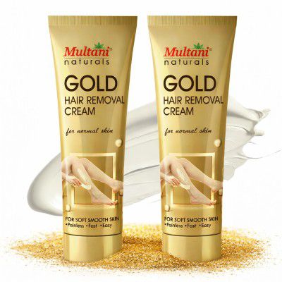 Multani Natural Gold Hair Removal Cream 60 ml (Pack of 2)