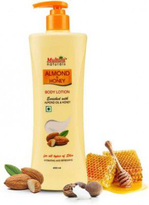Multani Naturals Almond & Honey Body Lotion | Hydrating & Refreshing -  (400 ml)