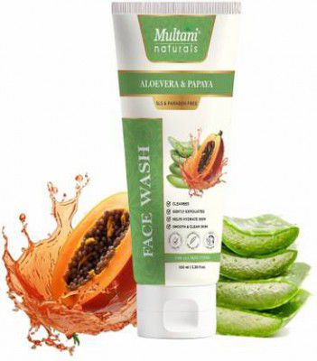 Multani Naturals Aloe Vera & Papaya Face Cleanser - Face Wash  (100 ml)