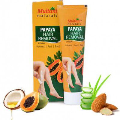 Multani Naturals Papaya Hair Removal Cream - 60ml Cream 