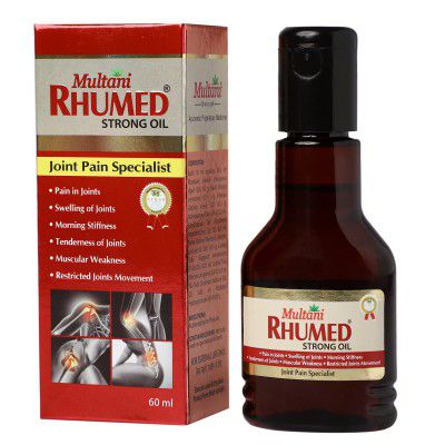 Multani Rhumed Strong Oil | Joints Pain Relief | For Joint & Muscular Pain | Improves Joint Mobility & Reparation | Helps In Stiffness, Swelling & Restricted Joint Movements- 60 Ml