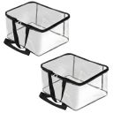 Multi-Purpose Transparent Storage Bag | Wardrobe Organizer for Clothes, Sarees & Blankets (Pack of 2)...