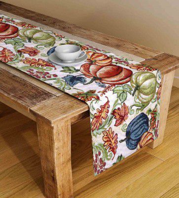 Klotthe Multicolor Cotton Blend Floral 54x13 Inches Table Runner